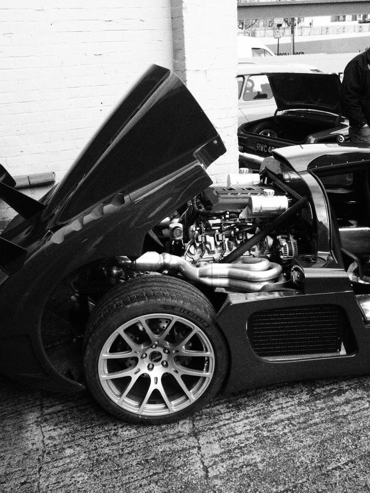 Ultima RS with its engine cover up
